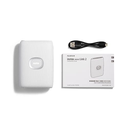Fujifilm Instax Mini Link 2 Smartphone Photo Printer, Wireless, Portable, and Lightweight Instant Film Printer, Bluetooth, Compatible on iPhone IOS or Android Devices - Clay White (Renewed) thumbnail 5