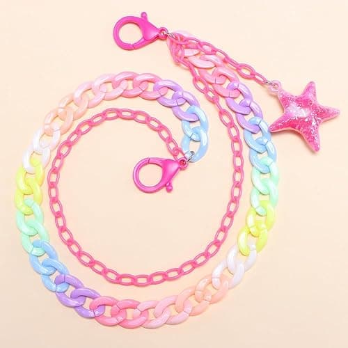 LKingel Gothic Pants Chains for Women Men Punk Star Moon Heart Starfish Wallet Chains Hip Hop Rock Pocket Chain Fashion Layered Jeans Chain for Women thumbnail 5