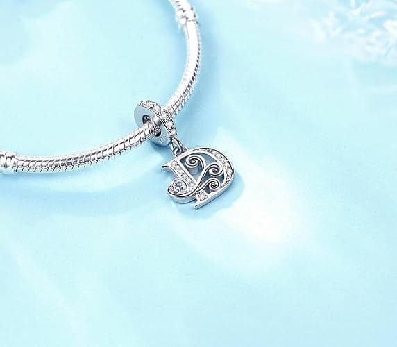 XOYOYZU Silver Letter Charm Fit for Pandora Charms Bracelet Alphabet Initial Dangle Charms Beads Jewelry Gifts for Women thumbnail 3