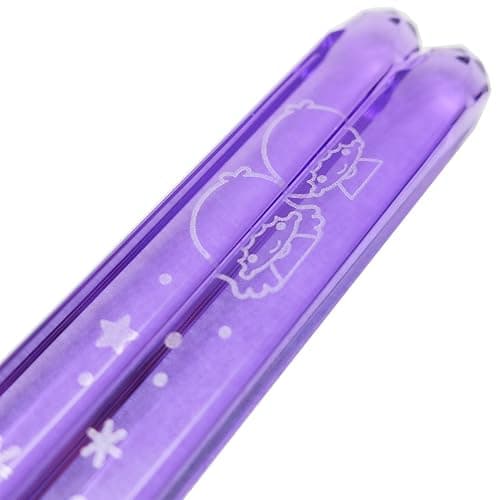 Sanrio 490563 Little Twin Stars Kikirara Clear Chopsticks Purple thumbnail 3