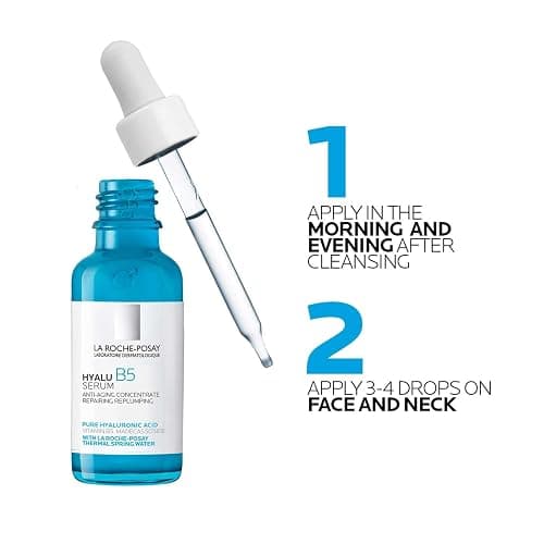La Roche-Posay Hyalu B5 Pure Hyaluronic Acid Serum for Face, Vitamin B5 + Hyaluronic Acid + Madecassoside, Hydrating Serum Visibly Plumps Skin, Sensitive Skin Safe, Anti Aging, Oil-Free thumbnail 7