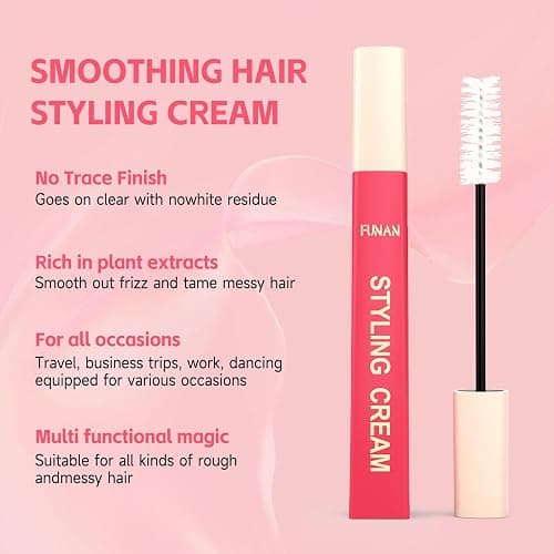 FUNAN Styling Cream for Hair, Hair Cactus Fruit 3-in-1 Styling Cream with Taming Wand for Flyaways, Frizz Control, Edge Styling, No Flaking, Slick Back Hair Products for All Hair Types 0.6 oz thumbnail 2