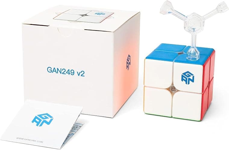 GAN 249 V2, 2x2 Speed Cube Gans Mini Cube Puzzle Toy 2x2x2 Magic Cube 49mm (Stickerless) thumbnail 6
