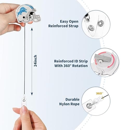 Aooble Retractable Badge Reel Holder Retractable with ID Clip for Nurse Nursing Name Tag Card Nursing Student Teacher Doctor Medical Assistant Work Office Clip-Gifts for Nurse thumbnail 2