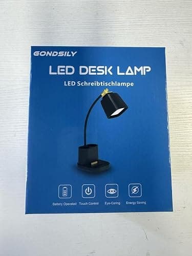 GONDSILY LED Desk Lamp with USB Charging Port Touch Control 3 Color Modes, Stepless Dimming,Eye-Caring LED Table Lamp for Home,Office,Bedroom,Reading,Work,Study,Gooseneck Lamp, 5V, 2.4A thumbnail 9