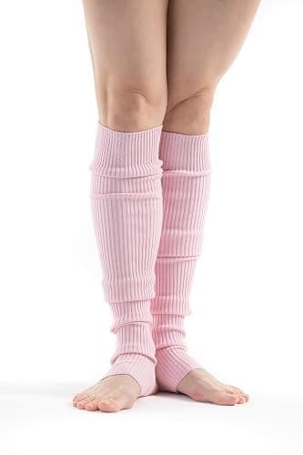SERICI Leg Warmers & Socks for Women's Dance & Yoga - Open Toe & Heel - Eighty's 80s Ribbed Party & Sports Socks thumbnail 2