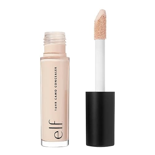 e.l.f. 16HR Camo Concealer, Full Coverage, Matte Finish Under-Eye & Blemish Corrector, Hydrating Formula, 16-Hour Crease-Resistant Wear, Light Ivory - Image 1