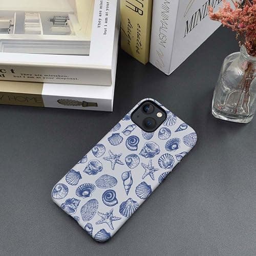 DAIZAG Case Compatible with for iPhone 15,Cute Blue Seashell Phone Case for iPhone 15 for Girl Women Boy Men thumbnail 6
