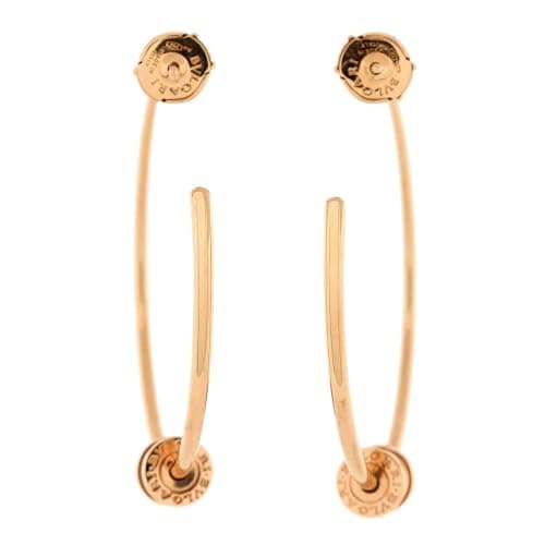 Bvlgari, Pre-Loved B.Zero Hoop Earrings 18K Rose Gold Large, Rose Gold thumbnail 3