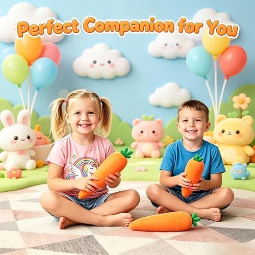 13In Carrot Squishy, Jumbo Squishy Carrot Giant Big Realistic Carrots Moldable Soft Squishys Slow Rising Stress Ball for Anxiety Stress Party Favor for Adults (13IN Carrot) thumbnail 2