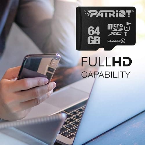 Patriot LX Series Micro SD Flash Memory Card 64GB thumbnail 3