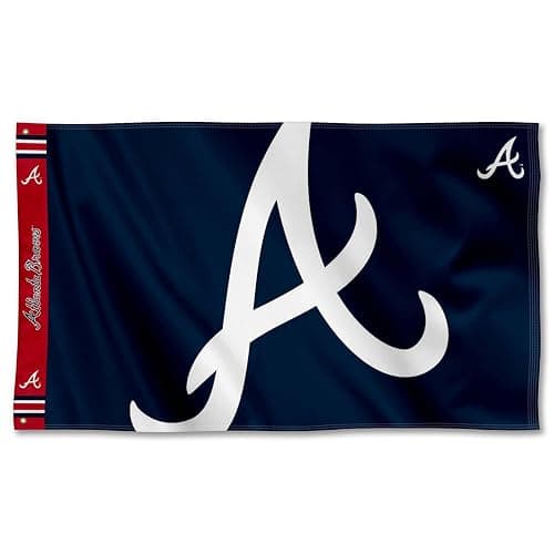 Atlanta Braves Printed Header Flag 3x5 Banner - Image 1