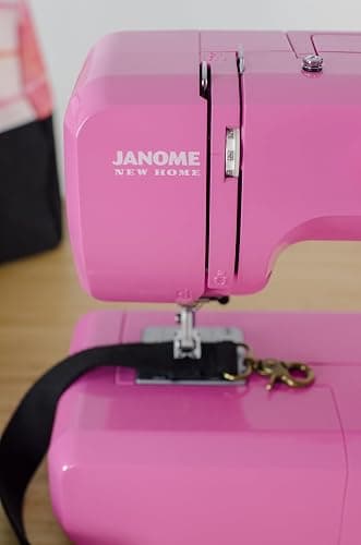 Janome Pink Sorbet Easy-to-Use Sewing Machine with Interior Metal Frame, Bobbin Diagram, Tutorial Videos, Made with Beginners in Mind! thumbnail 6