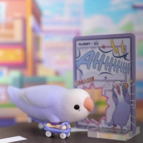 Cute Social Birdie Series Blind Box, Kawaii Bird Statue for Desk Home Decor, Collectable Random One Mystery Box for Birthday Gifts thumbnail 3