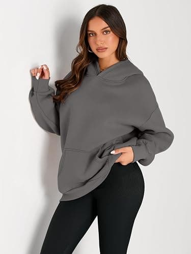 Trendy Queen Womens Oversized Hoodies Fleece Sweatshirts Fall Fashion Pullover Sweaters Winter Clothes thumbnail 2