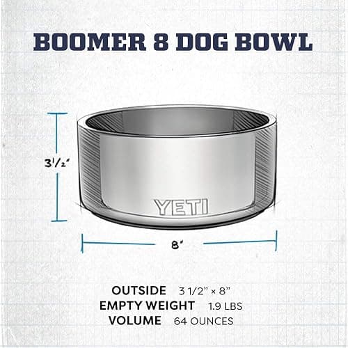 YETI Boomer 8 stainless steel dog bowl thumbnail 5