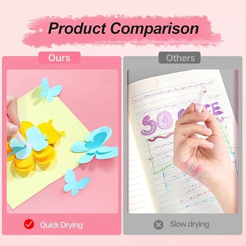 2024 New Quick Drying Color Spot Roller Glue Pens - Easy Control Precision Glitter Pens for Scrapbooking, Handmade Stationery, Craft Supplies (12) thumbnail 2