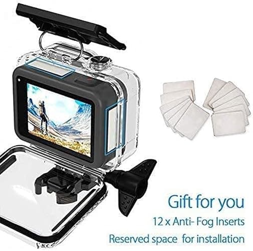 FitStill Underwater Waterproof Diving Housing for Go Pro Hero 13/12/11/10/9 Black,60M/196FT Protective Underwater Diving Housing Shell Accessories (Hero 13/12/11/10/9 Black) thumbnail 8