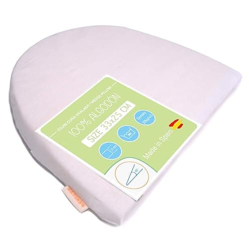 PEKITAS - Cojín Antireflujo Almohada Abdominal Inclinada Cuña 33 x 25 cm Embarazo, Color Blanco - Image 1