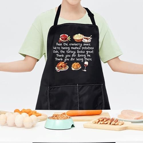 CMNIM Bob Kitchen Apron Burger Merch Bob’s TV Show Apron for Burgers Fans Gifts WDW Bob Family Thanksgiving Apron Women Men thumbnail 7