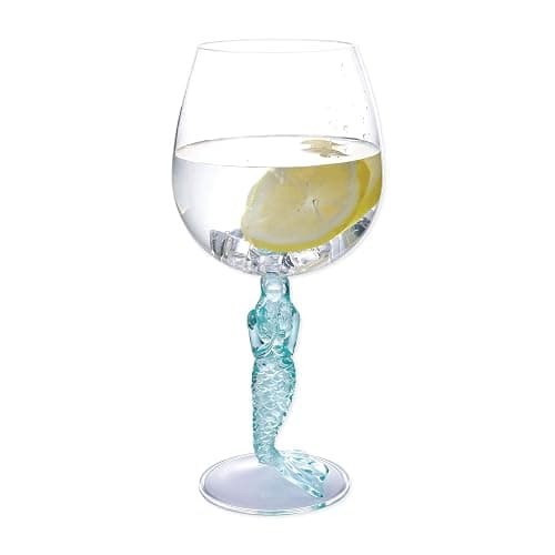 Supreme Housewares Durable Acrylic Plastic Stem Wine Glasses, Set of 2, Reusable Plastic Drinkware, BPA-free, Shatter-Proof, Ideal for Wine and Beverage (17 oz, Mermaid) thumbnail 4