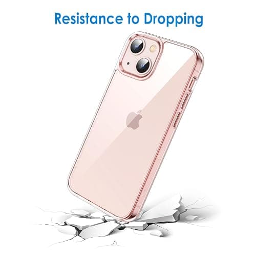 JETech Case for iPhone 13 6.1-Inch, Non-Yellowing Shockproof Phone Bumper Cover, Anti-Scratch Clear Back (Pink) thumbnail 6