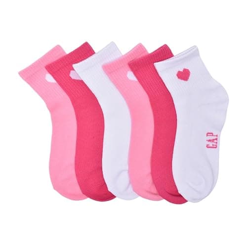 GAP Girls' Crew Socks, Multi-pack Kids Socks, Soft & Stretchy, Comfortable thumbnail 2