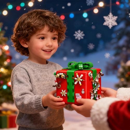 HoverBots Christmas Building Blocks Sets, 1873PCS Christmas Building Toy Set, Christmas Building Bricks with Snowman, Stocking, Snowflake, Xmas Gifts for Kids Adults Teens thumbnail 6