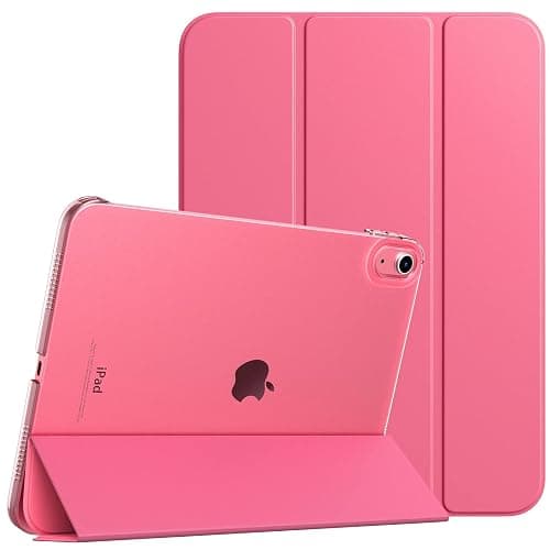 TiMOVO Cover Custodia Compatibile con iPad (A16) 11 Generazione 11 Pollici 2025/iPad 10 Generazione 10,9" 2022, Retro in PC Rigido Semi-Trasparente, Auto Sveglia/Sonno, Anguria Rossa - Image 1