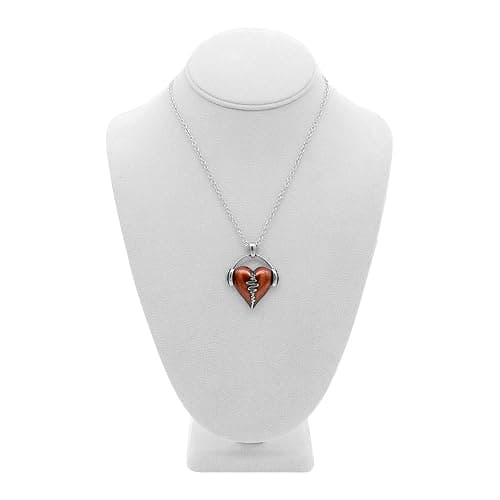 Controse HeartBeat Heart Necklace with Pendant (17" - 19" Adjustable Stainless Steel Chain) thumbnail 8