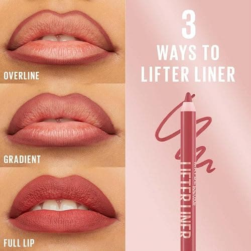 Maybelline New York Lifter Liner Crayon Contour Lèvres Repulpant 005 On It | Formule crémeuse riche en pigments, Redessine et définit la bouche, Résultat visiblement sculpté, Combinable Lifter Gloss thumbnail 6