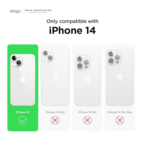 elago Compatible with iPhone 14 Case, Liquid Silicone Case, Full Body Protective Cover, Shockproof, Slim Design, Anti-Scratch Soft Microfiber Lining, 6.1 inch (Stone) thumbnail 2