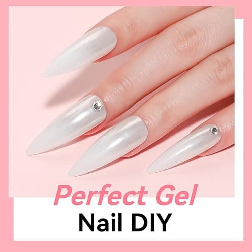 Makartt Poly Nail Gel White Hem-Free 50ML Nail Extension Builder for French Manicure, Hard Gels for Nails Strengthener Long-Lasting Salon Nail Art Design Easy DIY at Home thumbnail 7