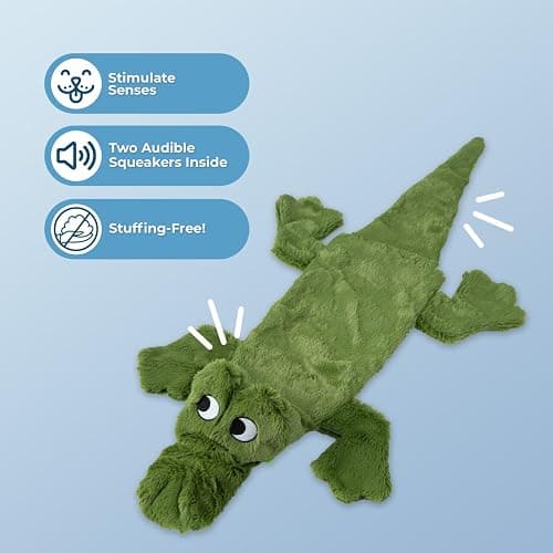 (1 Pack) Alligator dog toy thumbnail 2