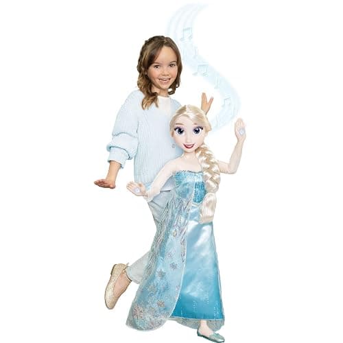Disney Frozen Elsa Doll, 100 Ice Powers, Light Up & Music Sounds, Stands 32 Inches Tall, Sings 'Let It Go', Great for Girls thumbnail 2