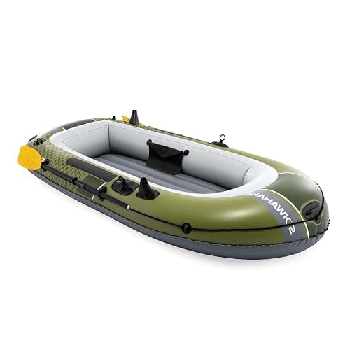 INTEX Seahawk Inflatable Boat Series: Includes Boat Oars and High-Output Pump - Fishing Rod Holders - Gear Pouch thumbnail 8