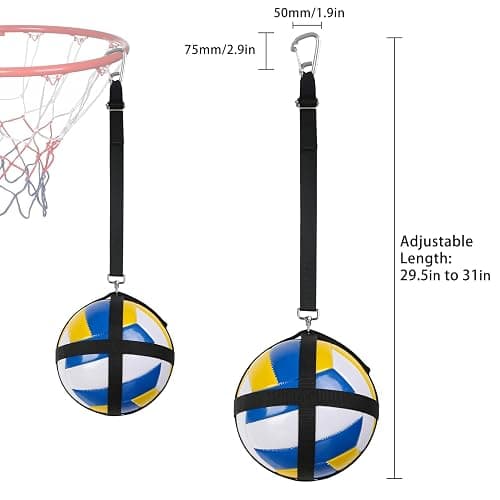 AzReference Volleyball Spike Trainer -Solo Serve Trainer-Volleyball Attack Trainer-Training System Improves Serving, Jumping, Arm Swing Mechanics and Spiking Power thumbnail 2