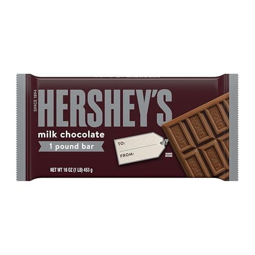 HERSHEY'S Milk Chocolate Candy Gift Bar, 1 lb thumbnail 2