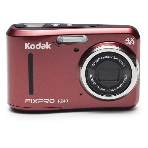 Kodak PIXPRO Friendly Zoom FZ43-RD 16MP Digital Camera with 4X Optical Zoom and 2.7" LCD Screen (Red) thumbnail 2