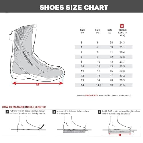Inflori Genuine Leather Motorcycle Boots Waterproof Motorbike Shoes Armoured Boot Protection Anti Slip Racing Sports thumbnail 5