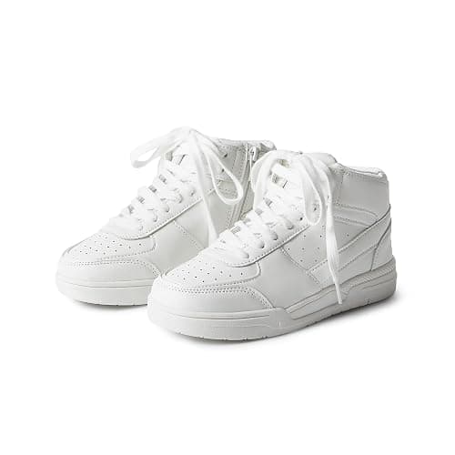 2. FabKids Girls' Vintage Tennis Shoes Classic Sneakers Breathable Non-Slip Athletic Shoes Cute Lace Up Casual Shoes for Kids thumbnail 5