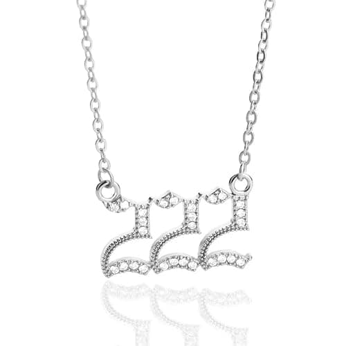 Nayaboo 14k Gold Angel Number Necklace, Dainty Pendants Necklace for Women, 111 222 333 444 555 666 777 888 999 Personalized Number Chain - Image 1
