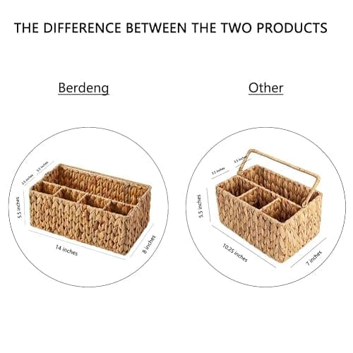 Berdeng Utensil Caddy, Utensil Basket for Table,Napkin and Utensil Holder, Silverware Caddy, Cutlery Holder, Utensil Holder for Party, Picnic Caddy for Plates and Utensils… thumbnail 3