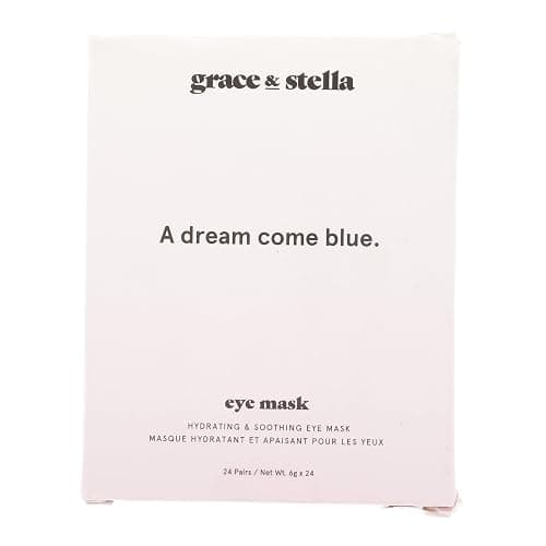 grace & stella Award Winning Under Eye Mask Reduce Dark Circles, Puffy Eyes, Undereye Bags, Wrinkles, Gel Under Eye Patches, Birthday Gifts for Women - Vegan Cruelty-Free Self Care (24 Pairs, Blue) thumbnail 10