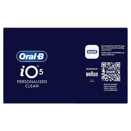 Oral-B iO5 Electric Toothbrush, Matt Black, with Travel Case and Toothpaste | 1 Toothbrush Head, Intensive whitening Toothpaste Included, 5 Cleaning Modes, Visible Pressure Sensor, Long-Lasting Battery thumbnail 21