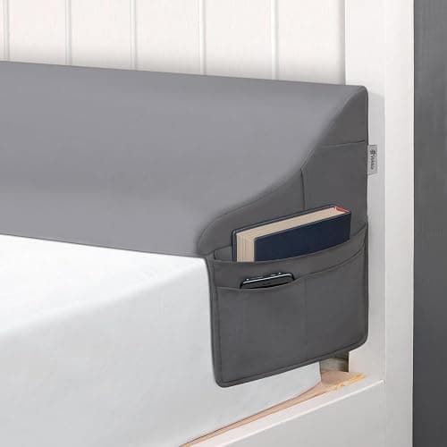 Vekkia Bed Wedge Pillow for Headboard (Grey, Twin(39"x10"x7"-Gap Under 6")) - Image 1