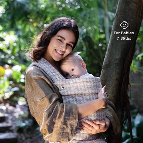 Ergonomic Baby Carrier Newborn to Toddler, Comfort Stylish Cute Easy Use | Good Quality, Secure Fit, Supportive, Lightweight & Breathable, Reduce Back Strain thumbnail 6