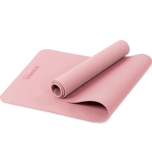 Yoga Mat Non Slip, Pilates Fitness Mats, Eco Friendly, Anti-Tear 1/4" Thick Yoga Mats for Women, Exercise Mats for Home Workout with Carrying Sling and Storage Bag - Image 1
