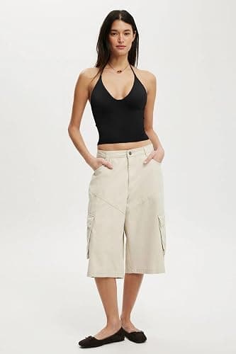 SUUKSESS Women Double Lined Halter Tank Top Summer Padded Going Out Tops Sleeveless Basic Shirts thumbnail 5