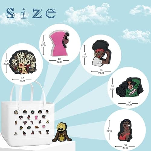 OVOEAGLET Charms for Bogg Bags & Totes, Beach Bag Charms for Women's Totes thumbnail 4